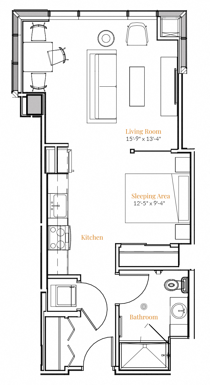  Jr. 1 Bedroom 07A - Accessible